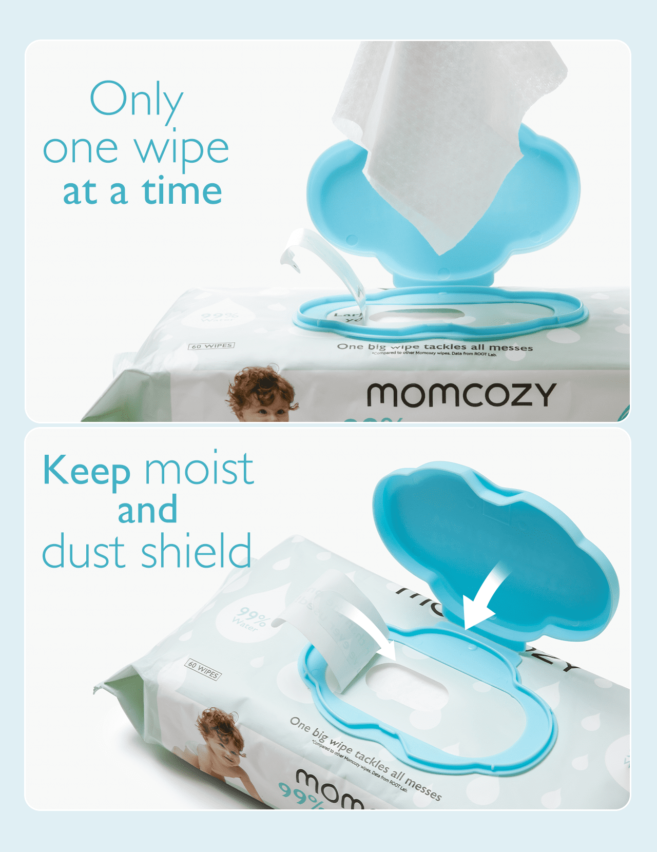 momcozy 99% purified water wipes!#purifiedwaterwipes #momcozy