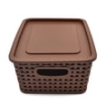 thumbnail image 3 of Set de 4 cajas Organizadoras IPP rattan Plástico café, 3 of 7