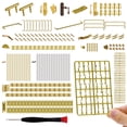 thumbnail image 1 of iland Accessoires de Maison de Poupée Miniature Charnières & Poignées & Matériel 20 Types Plus de 700 Pcs, 1 of 9