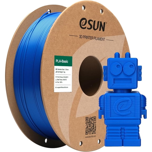 PLA Basic Filament 1.75mm, 3D Printer Filament High Speed PLA for Fast Printing, 1KG Spool (2.2 LBS) 3D Printing Filament for High Speed 3D Printers, Blue