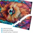thumbnail image 2 of Puzzle Novgift Pomeranian Dog, 1000 piezas, arte colorido, 2 of 7