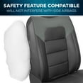 thumbnail image 5 of MotorBox Car Seat Covers Classic Edition Faux Leather Black & Dark Gray Seat Covers for Car Perforated Cushioned Seat Protectors for Automotive Accessories, Trucks, SUV, Car Two Front Covers, 5 of 6