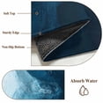 thumbnail image 6 of Navy Blue Waves Round Area Rug 3.3Ft Washable Circle Rugs for Dining Room Table, Coastal Summer Beach Ocean Non-Slip Carpet Floor Mats Indoor Outdoor Carpet Runner Aesthetic Home Decor, 6 of 8