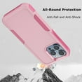 thumbnail image 7 of TakFox For Apple iPhone 14/14 Pro/14 Plus/14 Pro Max Case,Full Body Heavy Duty Shockproof Hybrid Dual Layer Rubber Drop Protection Rugged Cover,Pink, 7 of 7