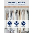 thumbnail image 2 of ACSTEP Wooden Hangers 10 Pack, Sturdy Coat Hangers for Closet, Quality Non Slip Hangers, Premium Heavy Duty Hangers, Durable Coat Hanger, Pants Hanger, Suit Hangers, with 360° Rotating Hook, White, 2 of 9