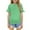 Green, variant on Mgmyaa Girls Short Sleeve T-Shirt Cute Ruffle Sleeves Crew Neck Summer Casual Flounce Blouse Tee Tops