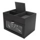 thumbnail image 5 of Enrollador de reloj con luz LED, resorte retráctil, caja enrolladora de reloj de bajo ruido para 2 relojes automáticos, enchufe estadounidense de 100 a 240 V, gris, 5 of 10