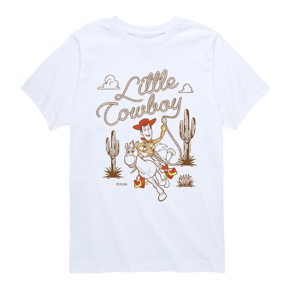 Toy Story - Western Little Cowboy Woody Short Sleeve Graphic T-Shirt