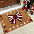 thumbnail image 6 of Beautynvta Patriotic Bow & Star Doormat, Red White Blue Independence Day Non-Slip Absorbent Rug for Indoor Outdoor Bathroom and Entrance Decor, 15.7x23.6 Inch, 6 of 6