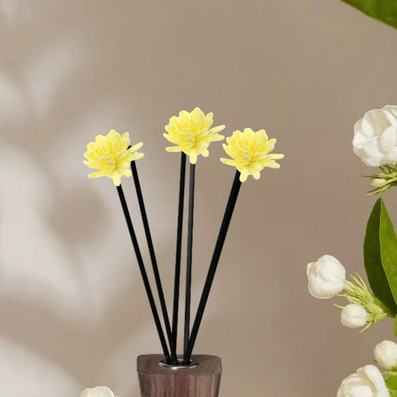 unbranded 100Ud Difusor De Aceite Amarillo Con Flores Para Ambiente Y Decorativo