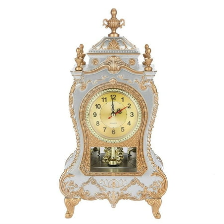 Spptty Vintage Style Plastic Table Clock Antique Home Hotel