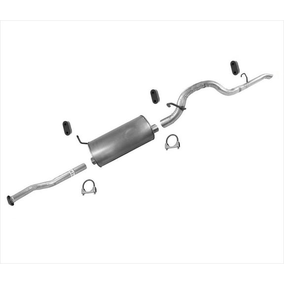 Muffler Exhaust Pipe System for 2004-2012 Colorado Extended Cab Crew Cab