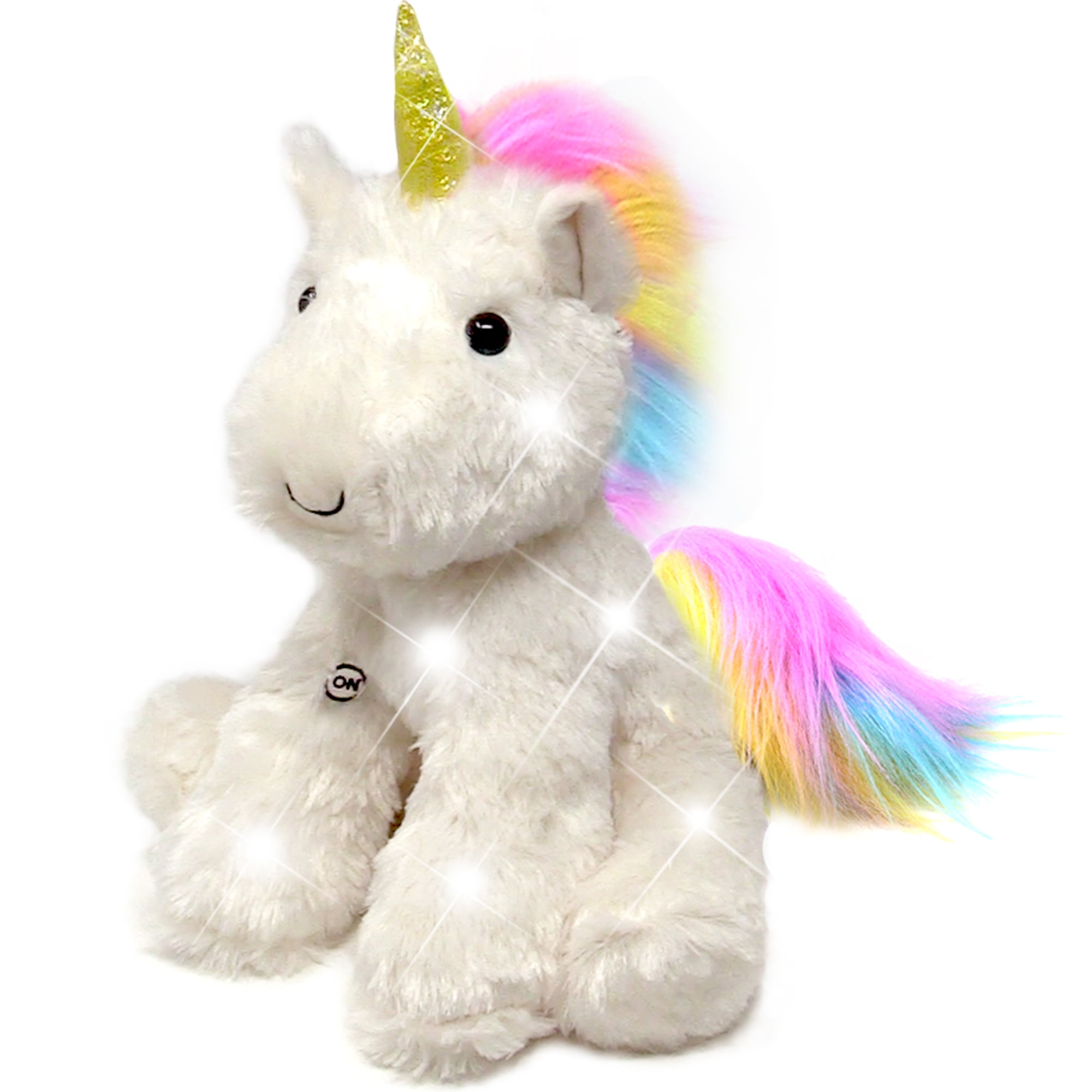 Light Up Stuffed Animal Glow Plush Sleep Toy 7 color Changing White