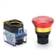 thumbnail image 3 of 2X Botón de Parada de Emergencia, Interruptor Pulsador con Enclavamiento de 10 A y 22 mm, Interruptor de Parada de Emergencia Redondo de Aleación de Aluminio, 1 NO 1 NC 440 V, 3 of 5