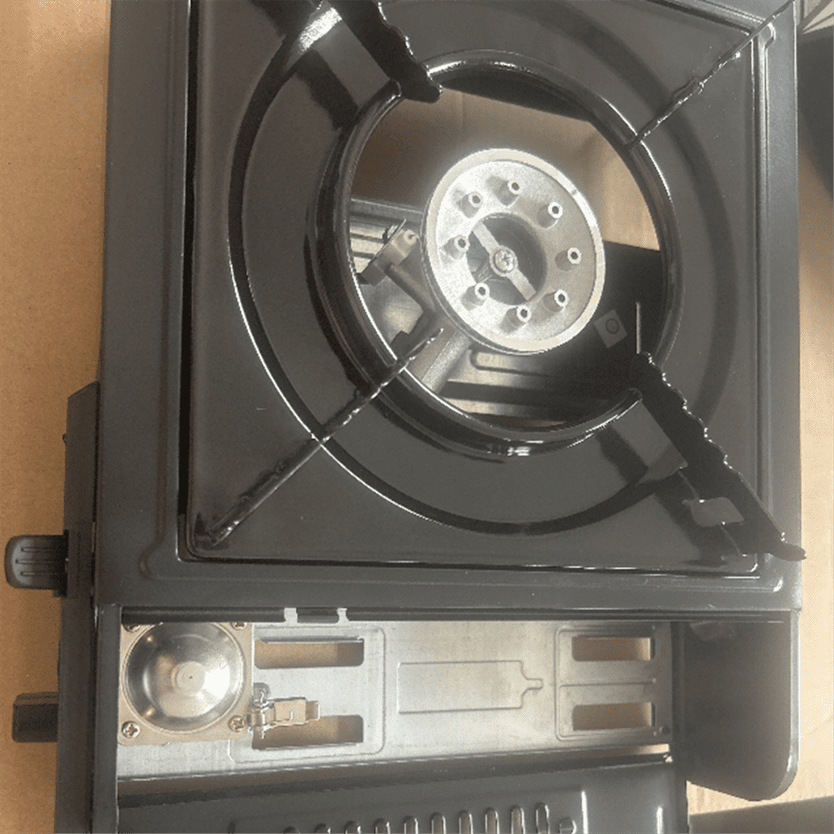 1 set x Burner Propane Camping Stove-Black