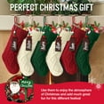 thumbnail image 2 of Ayieyill 6 Pcs Christmas Stockings Personalized, 18 inches Large Cable Knitted Christmas Stockings with Names Tags, Christmas Decoration, 2 of 7