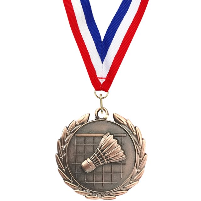 Medalla Bádminton Aleación Zinc Ganadores Metal 5 Cm Duradera para Actividades Fiesta