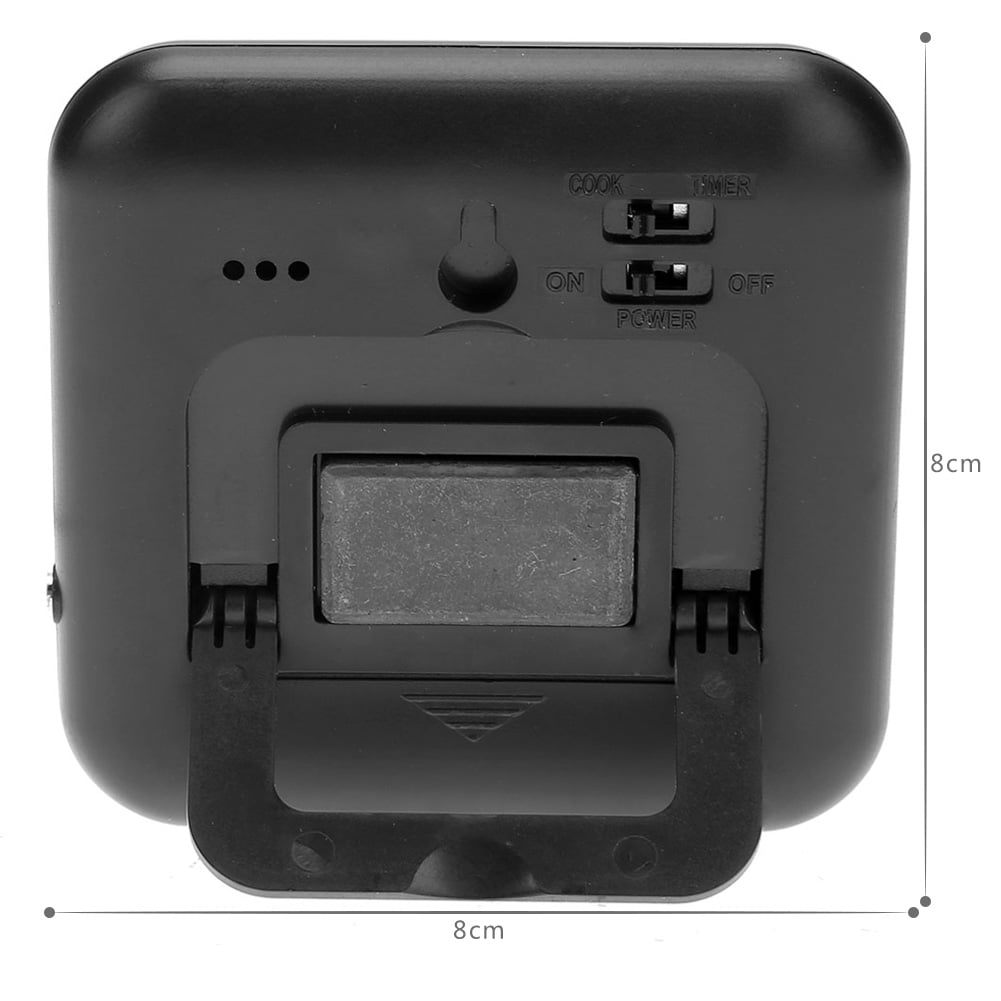 RIWPKFH Digital LCD Display Food Meat Thermometer With Probe Timer Function Temperature Alarm Cooking Tools For BBQ Oven Grill