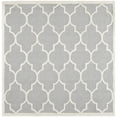 thumbnail image 2 of SAFAVIEH Cambridge Kevin Geometric Wool Area Rug, Silver/Ivory, 10' x 10' Square, 2 of 7