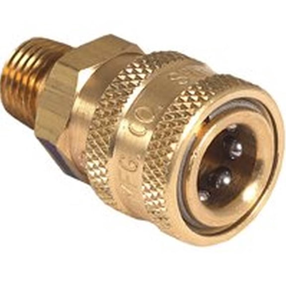 Mi-T-M AW-0017-0028 Quick-Connect Adapter 1/4 in Socket x 1/4 in MNPT Brass