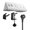 White, variant on Desk Edges Clamp Power Strips USB C Port with 3AC Outlets and 4 USB Port for Efficient Charging for Home or Office