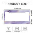 thumbnail image 6 of Purple Marble License Plate Frames for Women Men Car Plate Holder Cover Metal Tag Aluminum Car Accessories Front Rear Plate Decor, 6 of 6