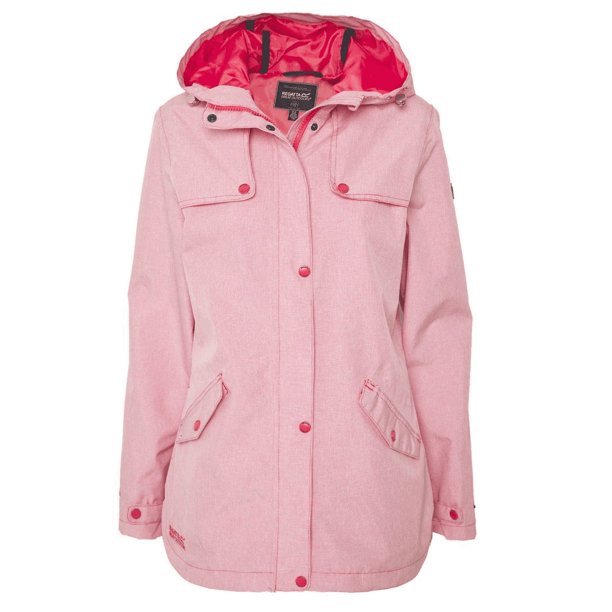 Regatta - Chaqueta Impermeable Bertille para Mujer (Rojo Cielo, Rosa) Regatta UTRG5003_redskyhoundstooth