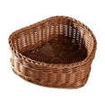 thumbnail image 2 of Aufmer Kitchen Desktop Storage Basket Imitation Rattan Woven Heart Shaped Container Multipurpose Organizer For Fruit Candy Snack Bread Countertop Arrangement, 2 of 7