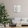 thumbnail image 2 of Winter Nature Snowflake Shape Holiday Graphic Art Gallery Wrapped Canvas Print Wall Art, 2 of 7