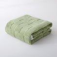 thumbnail image 6 of Fleece King Size Blanket for Sofa Green - Soft Lightweight Plush Cozy Fuzzy Checkered Warm Winter Blanket Microfiber, 80x91 inches, 6 of 6