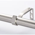 thumbnail image 4 of Lumi 1" Single Curtain Rod Brushed Nickel /Oil Rubbed Bronze- Knob 72"-144" - Oil Rubbed Bronze, 4 of 5