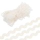 thumbnail image 1 of Uxcell Cinta de Encaje Beige de 29.5 Yardas 0.2'' con Flecos Ondulados para Costura Manualidades DIY Ropa Regalo, 1 of 6