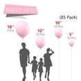 thumbnail image 2 of Globos PartyWoo, color rosa pastel, 85 unidades, diferentes tamaños, 2 of 8