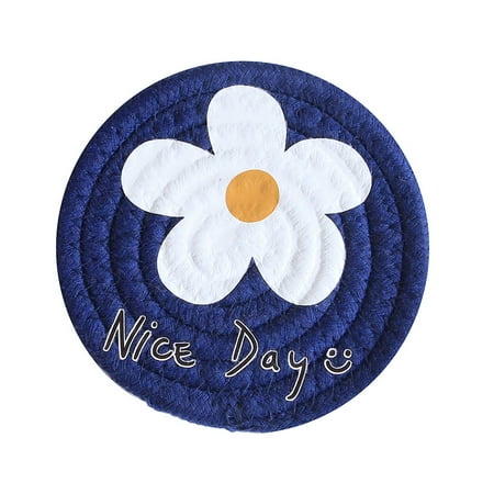 

CAROOTU Heat-resistant Mat Cotton Slip-Proof Round Insulation Pads for Cooking