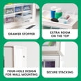 thumbnail image 4 of Screw Organizer Hardware Storage Organizer Drawer Parts Cabinet Plastic Drawer Storage for Hardware Crafts Small Parts Nuts and Bolts Tool Storage Scrapbook Art Hobby -, 4 of 5