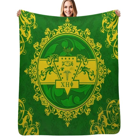 Chi Eta Phi Sorority Pattern Flannel Blanket Warm Soft Bedding Throws Winter Camping Chair Sofa Bed