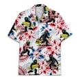 thumbnail image 2 of Funny Floral Tropical Retro Bigfoot Hawaiian Shirt For Men Big Foot Mens Hawaiian Shirts Short Sleeve Button Down Shirt Men, 2 of 7