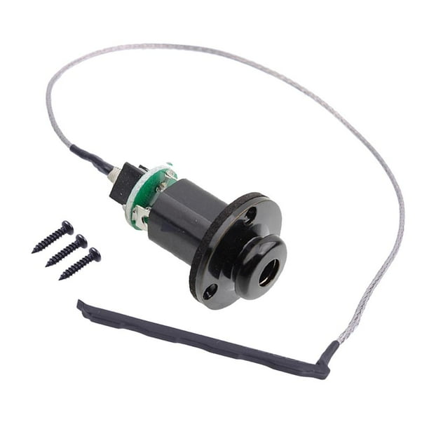 Pastilla piezoeléctrica para ukelele duradera, accesorio de repuesto perfecto Negro