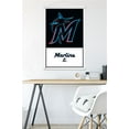 thumbnail image 5 of MLB Miami Marlins - Logo 22 Wall Poster with Magnetic Frame, 22.375" x 34", 5 of 5