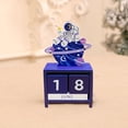 thumbnail image 5 of Tuphregyow 2023 2024 Desk Calendar Wooden Block Perpetual Calendar with Month and Date Display Classroom and Office Decor for Men and Women Purple, 5 of 7