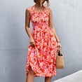 thumbnail image 2 of Vestido veraniego con escote halter, fruncido y sin espalda para mujer - Rosa M Chic, 2 of 6