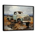 thumbnail image 2 of Designart "Pickup Truck Atmospheric expressionism I" Transportation Floater Framed Wall Art Print, 2 of 7