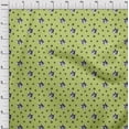 thumbnail image 4 of oneOone Georgette Viscose Pear Green Fabric Bull Craft Projects Decor Fabric Printed By The Yard 42 Inch Wide, 4 of 5