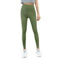 thumbnail image 3 of Women's Solid Color Leggings High Waisted Workout Athletic Activewear Pants Tummy Control Stretchy Sports Buttery Workout Leggings, 3 of 8