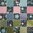 thumbnail image 1 of oneOone Velvet Dark Green Fabric Floral Sewing Craft Projects Fabric Prints By Yard 58 Inch Wide, 1 of 4