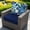 Green Floral 22 x 22 Inch, variant on Outdoor Chair Cushions Patio Furniture - 22 x 22 Inch Deep Seat & Back Pillow Rain-Proof Cover Removable Replacement with Ties for Wicker Sofa Couch Sunbrella Outside Green Floral