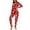 A-Red17, variant on XIAOCHA Womens Heart Love Print Onesie Pajamas Button Front Long Sleeve Stretchy Breathable Casual Nightwear