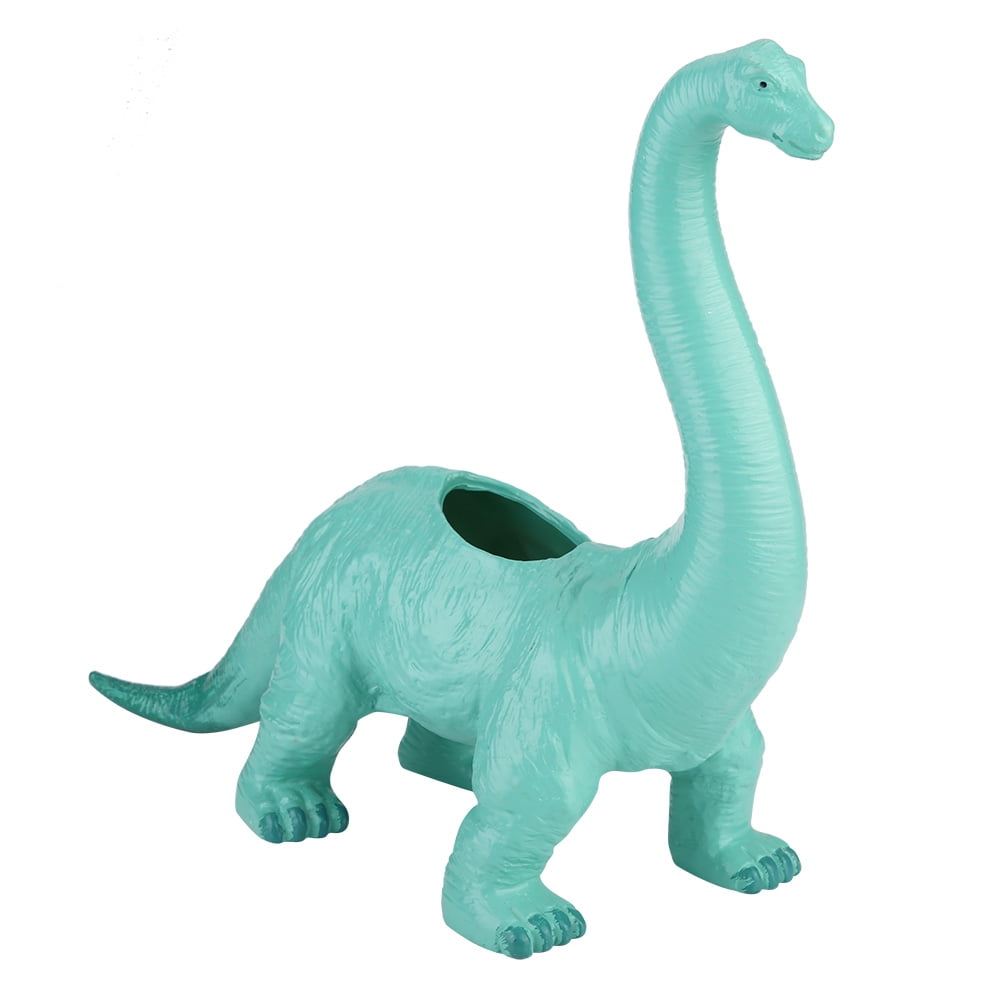 Dinosaur Shaped Succulent Pot, Cute Planter Container Gardening Plant Flower Pot, Cactus Bonsai Pot for Home Office Desktop Decoration (Light Blue)