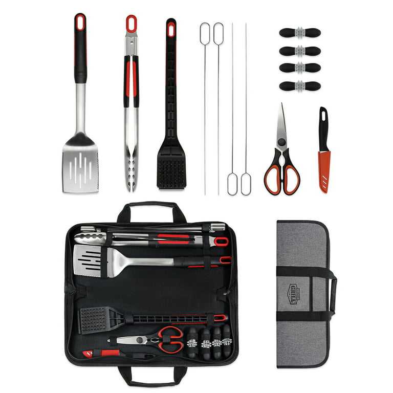 Expert Grill Soft Grip 3 Piece Barbecue Grill Tool Set