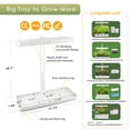 thumbnail image 2 of GrowLED Indoor Herb Garden, Height Adjustable Grow Light with 8/12/16/24H Smart Timer, White（Pots Not Included）, 2 of 6